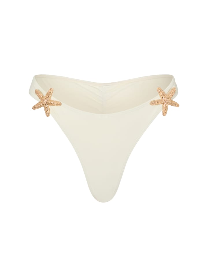 Bikinihose Starfish Fixed Brazilian Bikini Bottom in Coconut