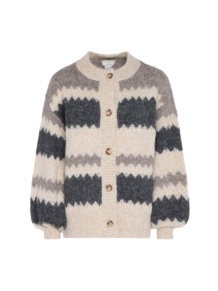 Damen Sweater in WOLLWEISS MEHRFARBIG