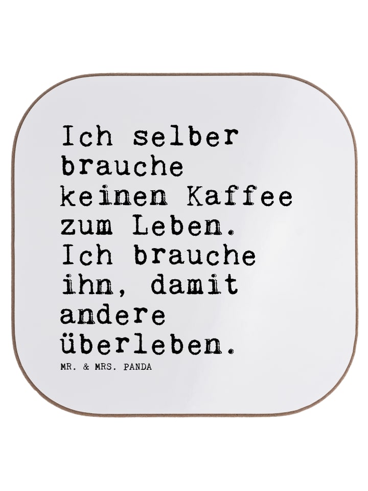Tischschoner Ich selber brauche keinen... mit S... in Weiß
