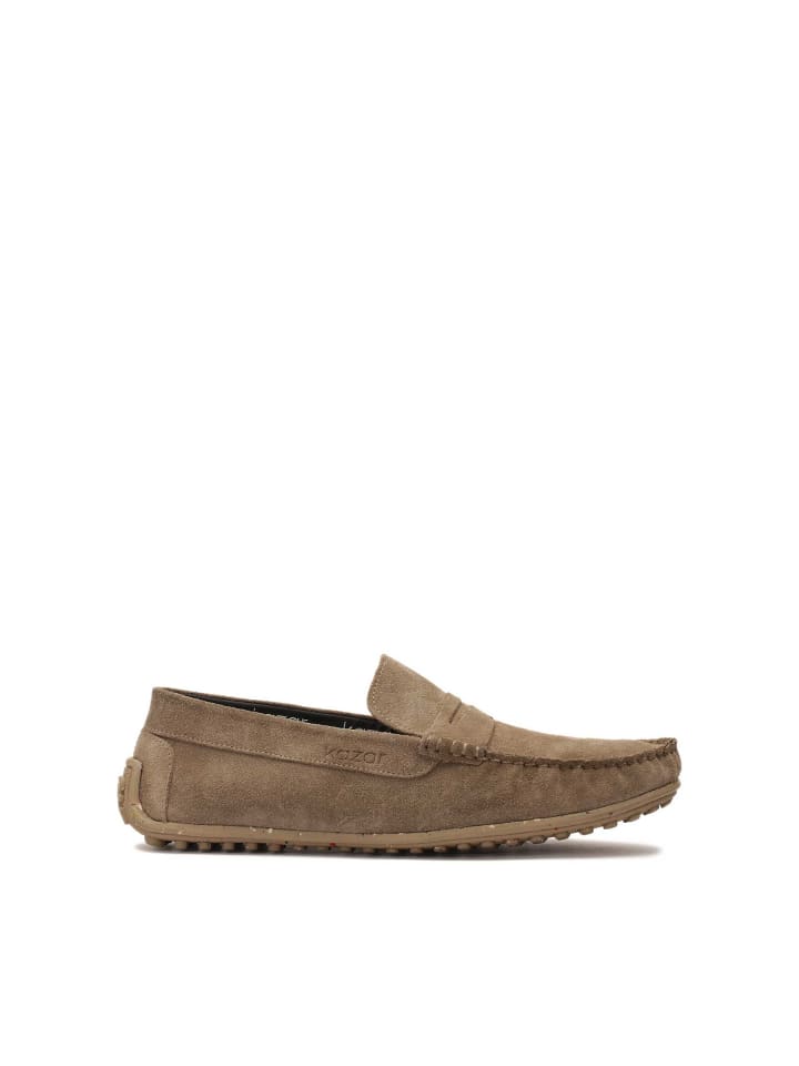 Mokassins in Taupe