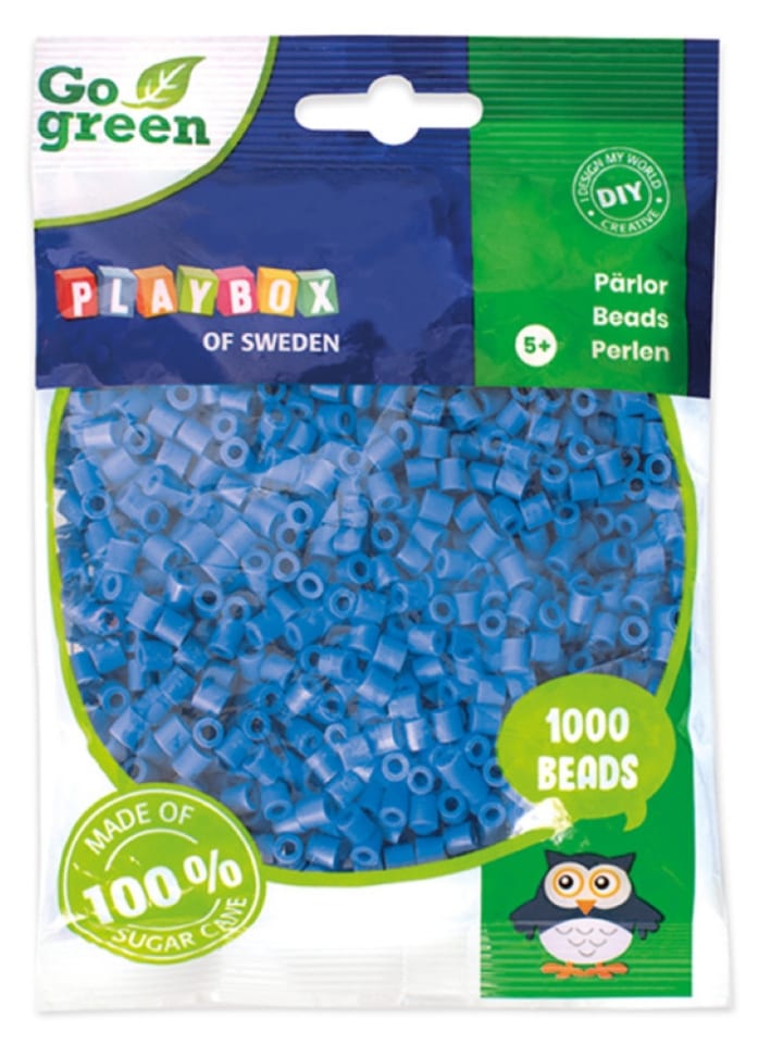Bügelperlen Go green Midi 1000 Stk. blau - ab 5 Jahren