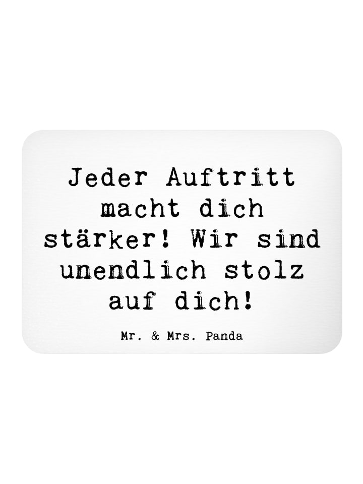 Magnet Spruch Vokale musikalische Auftritte mei... in Weiß