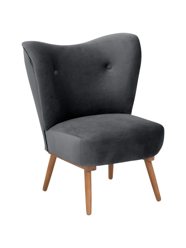 COCKTAILSESSEL Kayra Samtvelours graphit