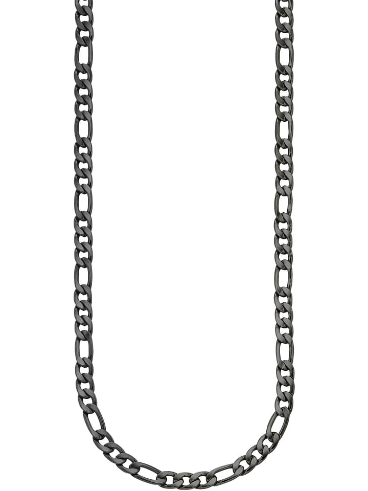 Edelstahlkette in schwarz
