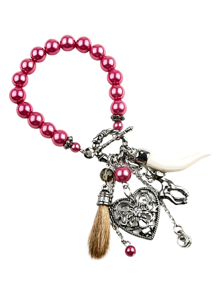 Trachtenarmband " Greta " in pink