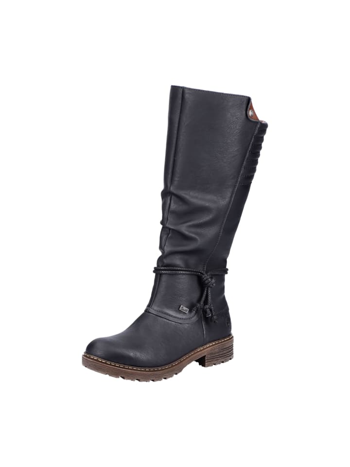 Weitschaftstiefel in Schwarz