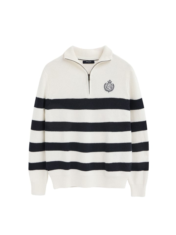Pullover MAN THUNDER NAUTIC IO LONG SLEEVE REGULAR FIT in Ecru