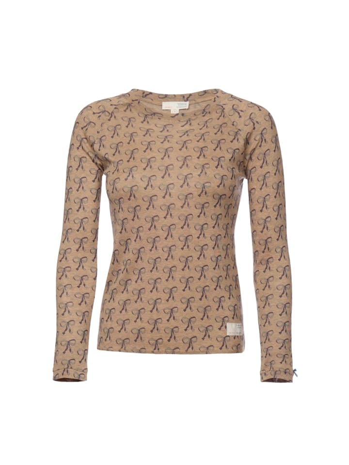 T-shirt SiggieOM in Print Walnut Brown