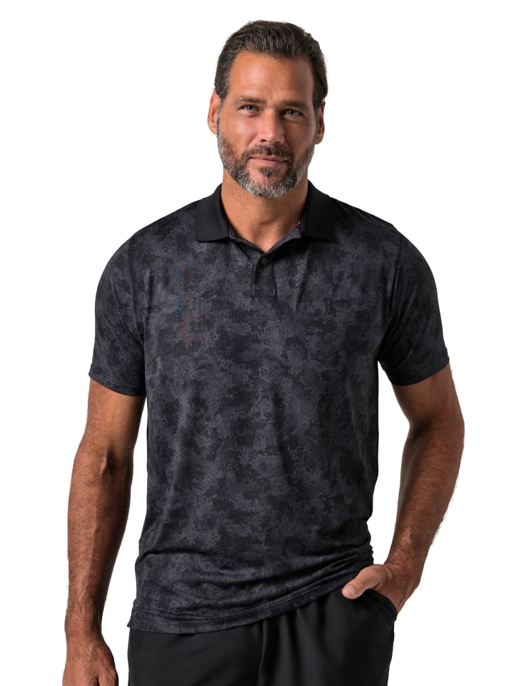 Poloshirt in schwarz