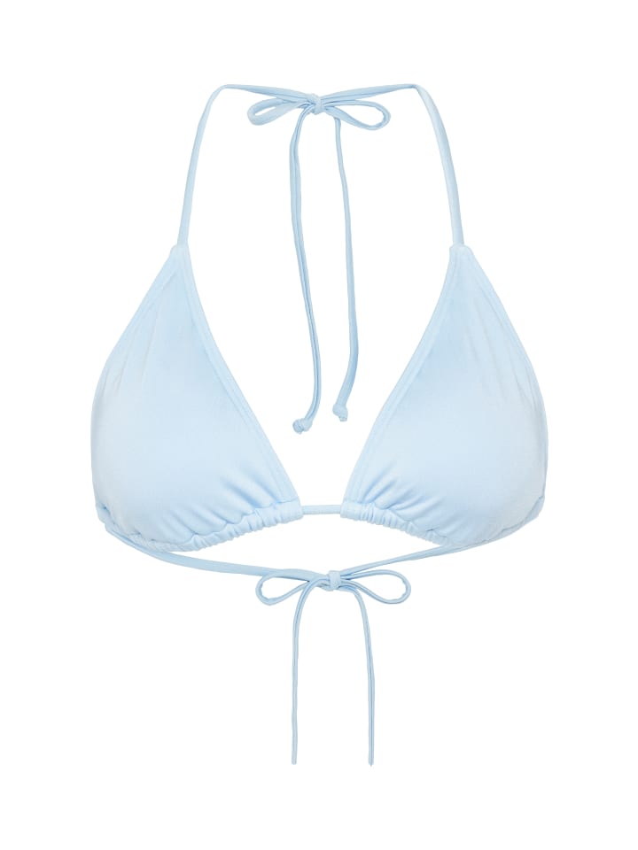 Triangel-Bikini-Top in hellblau