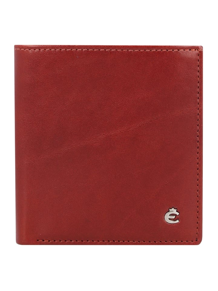 Toscana Geldbörse RFID Schutz Leder 9 cm braun