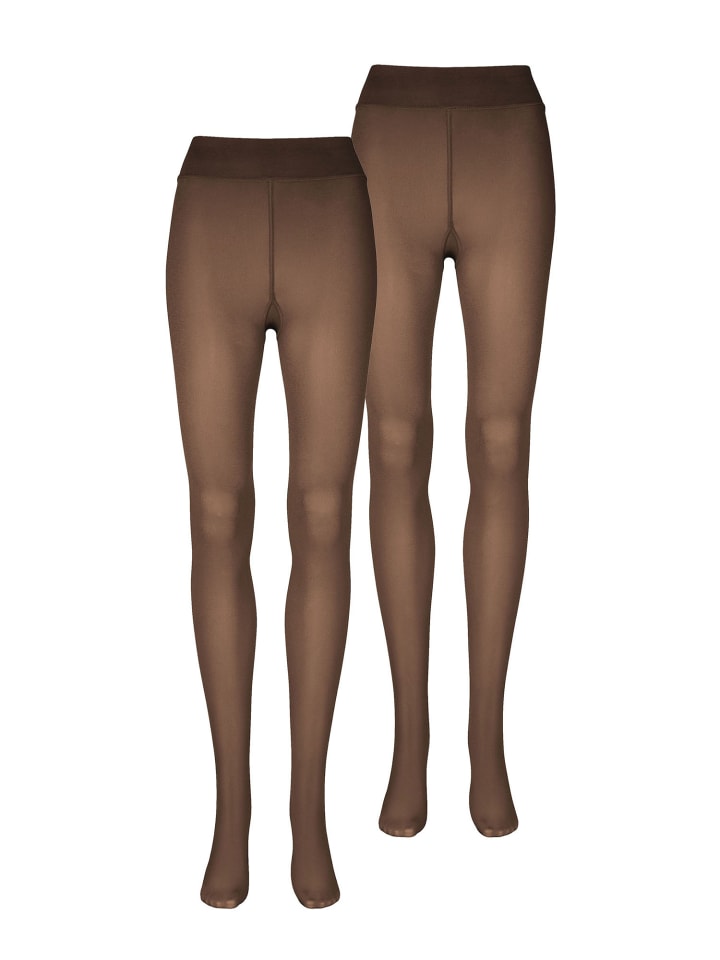 Feinstrumpfhose Warm & Transparent Strapazierfähig in braun