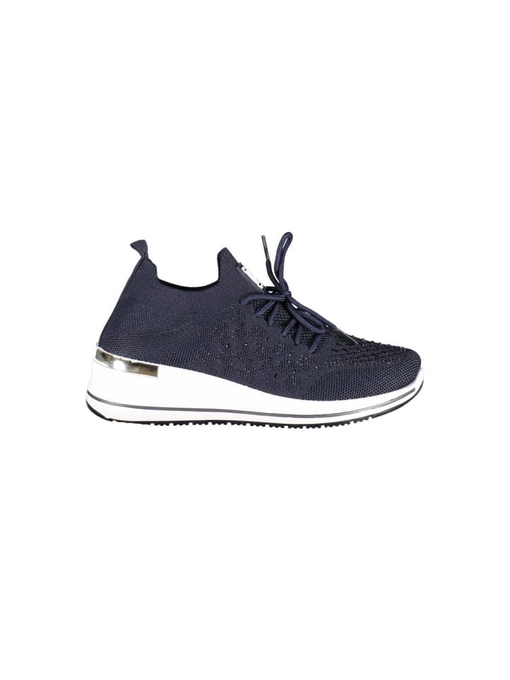 Blau Polyester Damen Sneaker