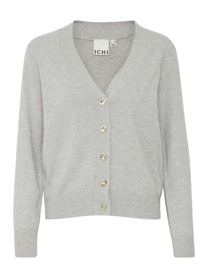 Strickjacke IXTRILLA Regular fit in Light grey melange