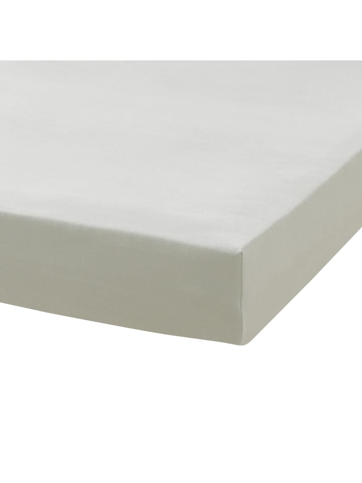 Spannbettlaken Premium Interlock in silber
