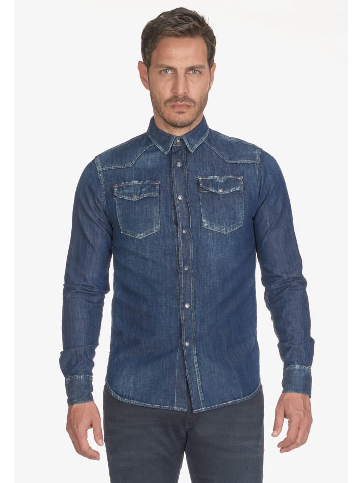 Le Temps des Cerises Jeanshemd JUANITO in BLUE günstig kaufen | limango