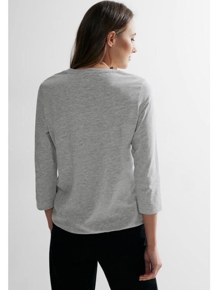 Cecil Langarmshirt in mineral grey melange günstig kaufen | limango