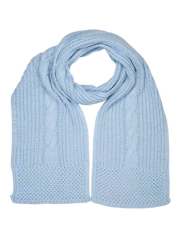 Winterschal " Warm " in blau