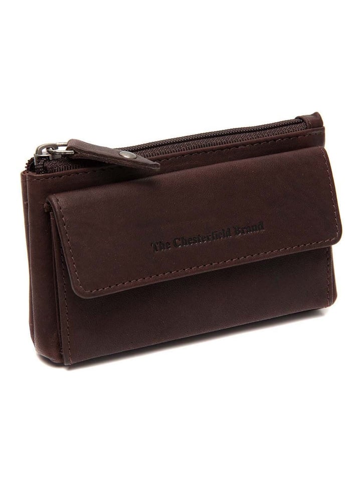 Violette Schlüsseletui Leder 12 cm brown