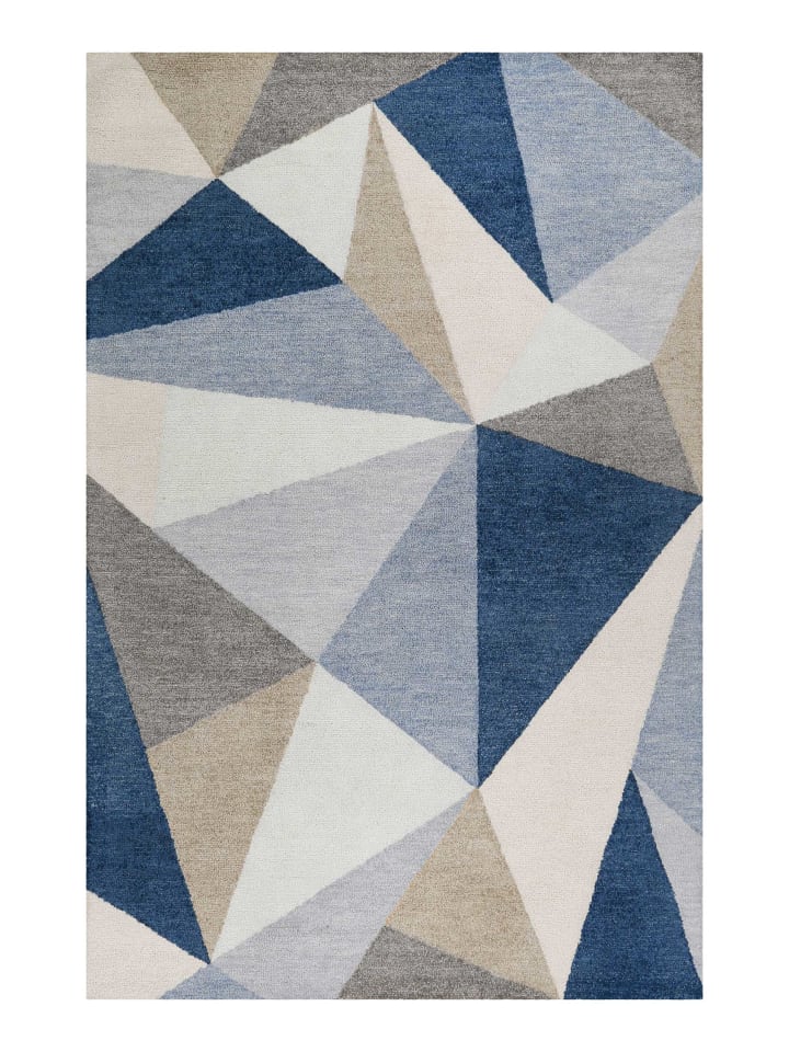 Teppich "Next Time 2.0" in Blau/Grau
