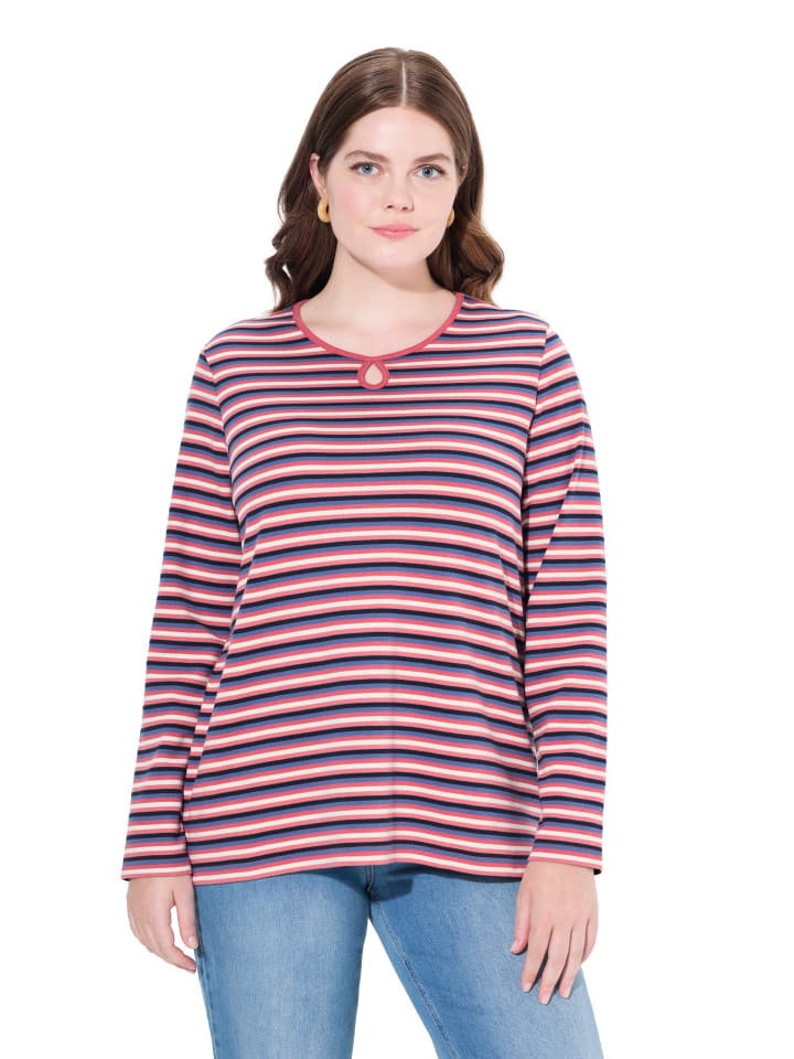Langarmshirt in himbeere