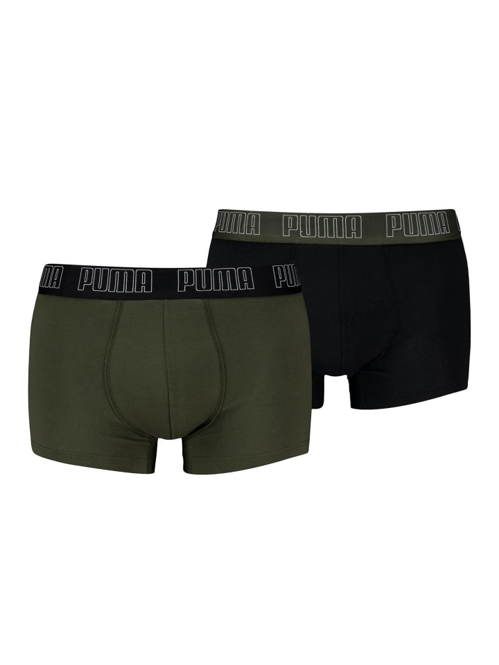 Boxershort 2er Pack in Schwarz/Grün