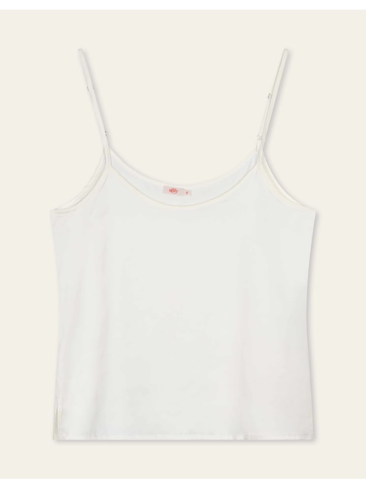 Baksha Solid Spaghetti Top in Weiss