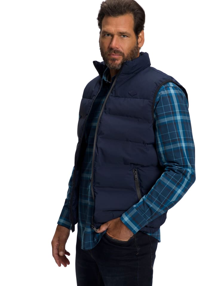 Steppweste in navy blau