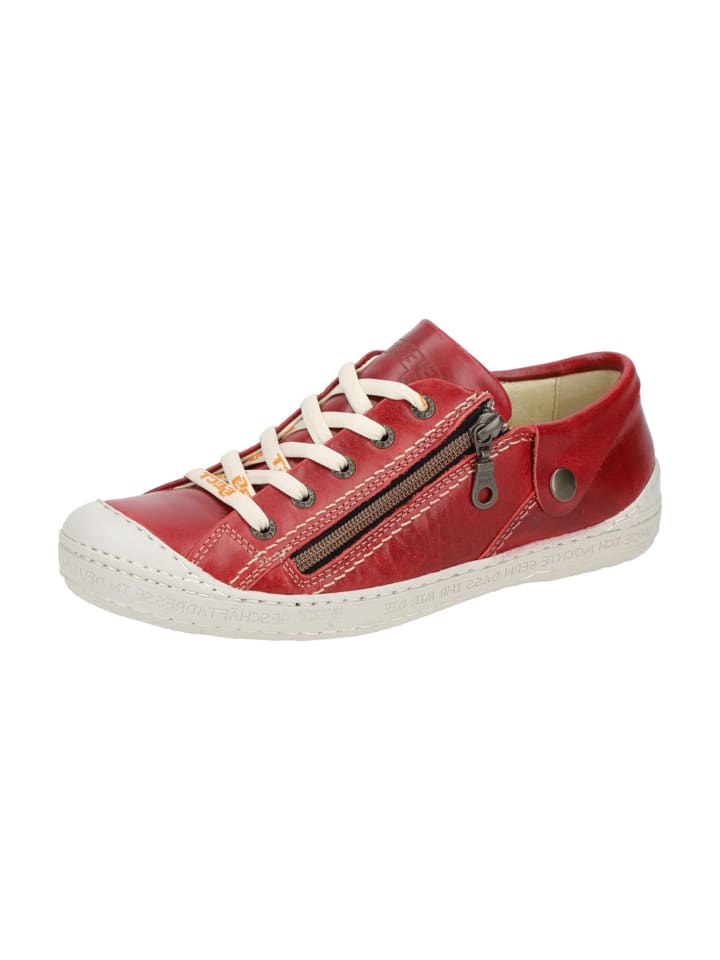 Sportliche Schnürschuhe in Rot