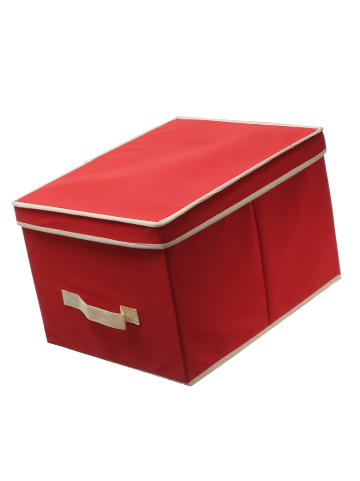 Aufbewahrungsbox für 24 Christbaumkugeln in rot