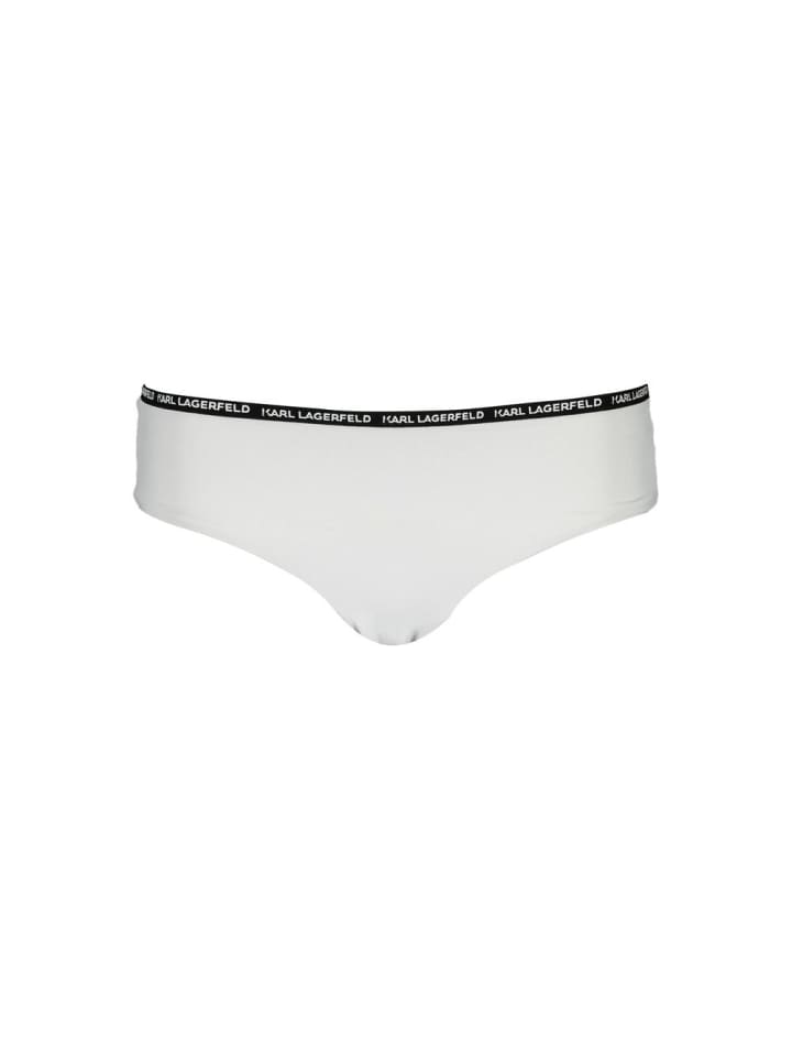 Weiß Polyamid Damen Bade Slip
