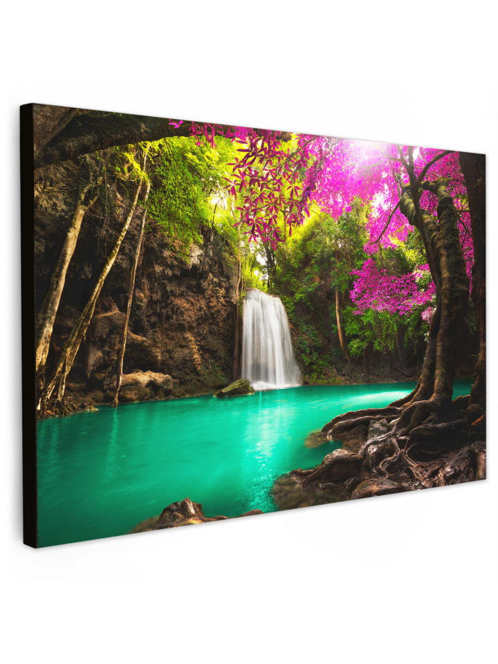 Leinwand Bilder Magischer Wasserfall