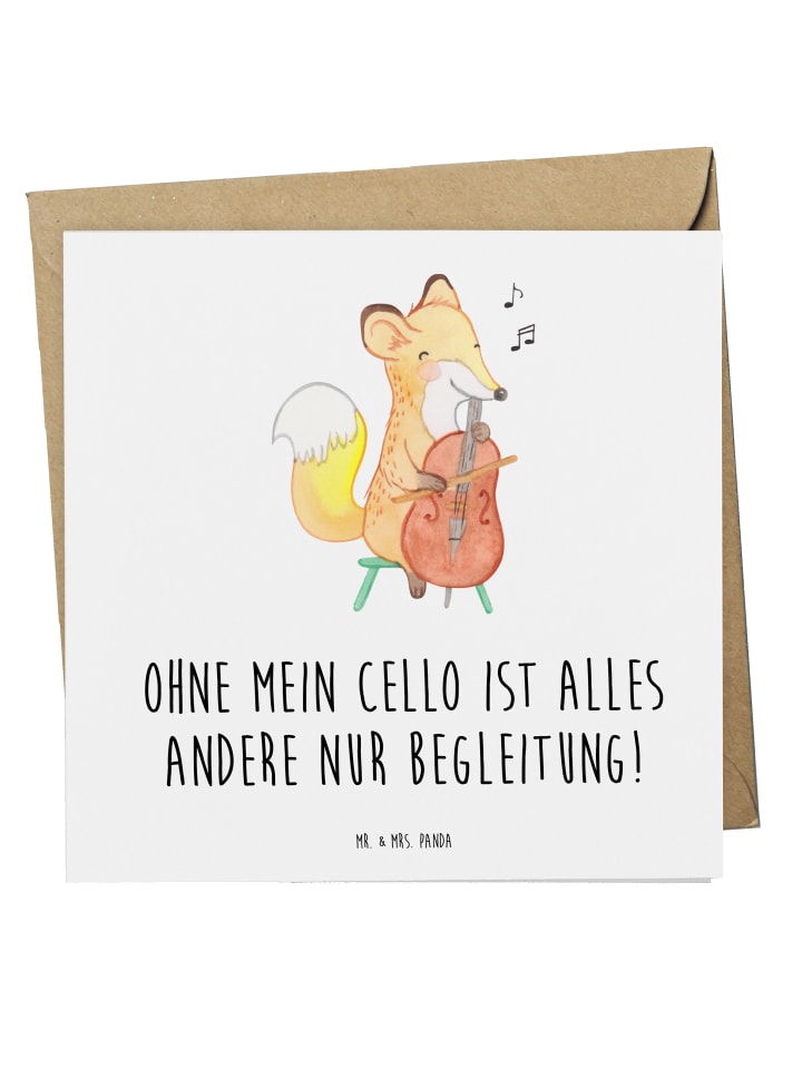 Grußkarte Zeichenllo Magie mit Spruch in Weiß