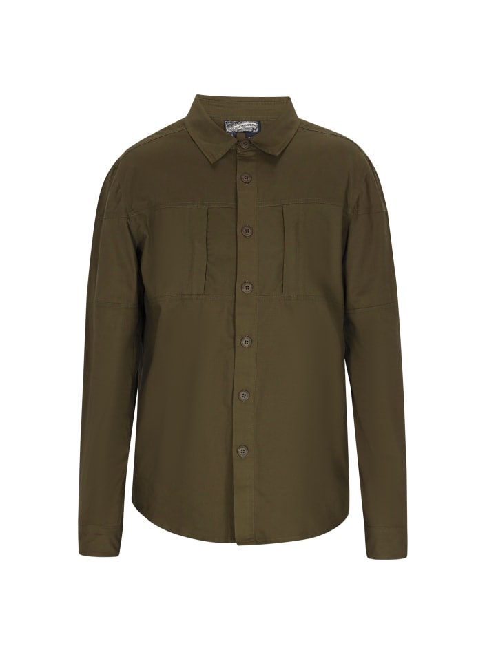Men Shirt in dark green
