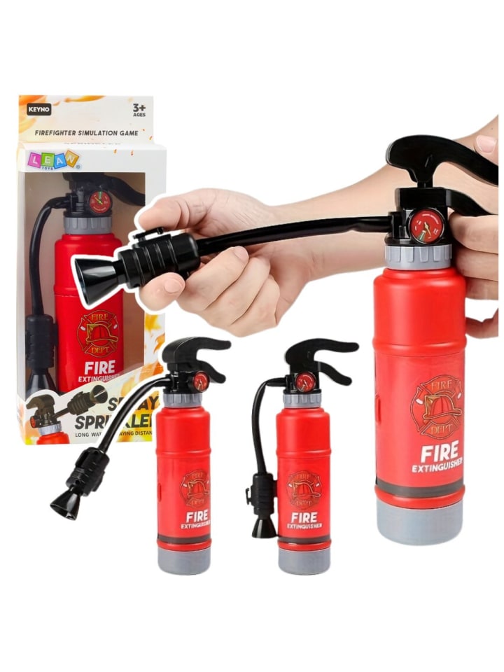Spielzeug-Feuerlöscher für kleine Feuerwehrleute mit Wassersprühfunktion