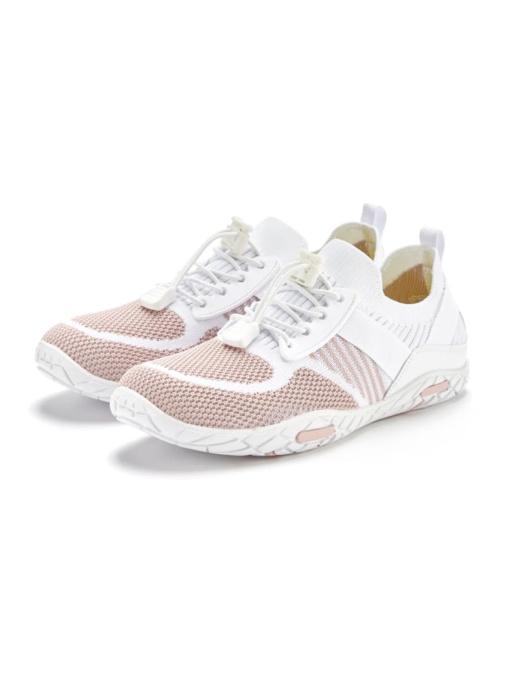 Sneaker in weiß/rosé