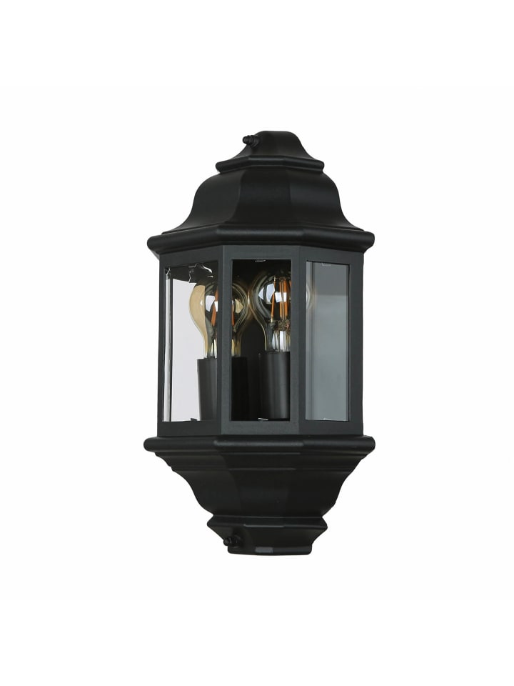 Außen Wandlampe (B)22 x (H)43 cm in Schwarz