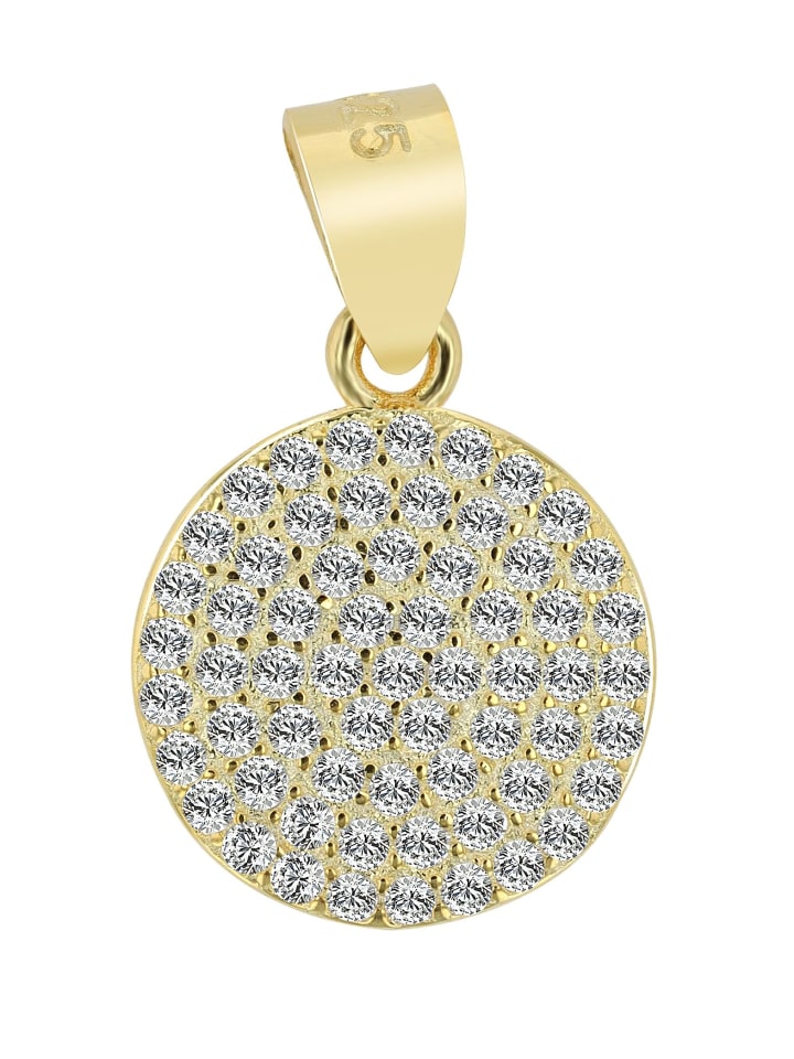 Damen Anhänger aus 925 Silber in gold