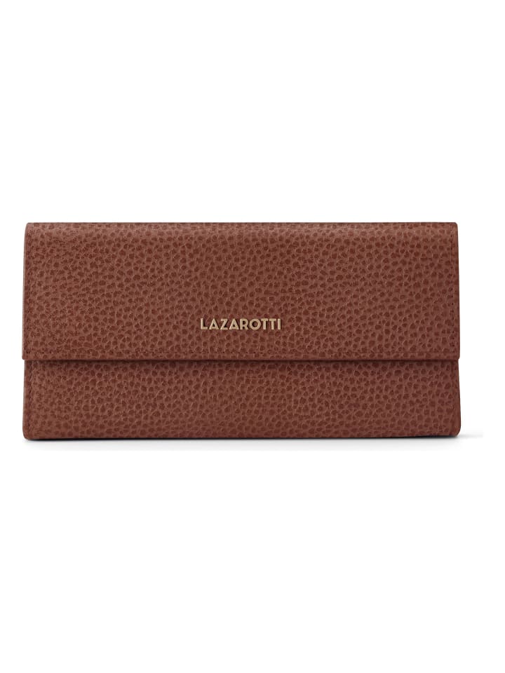 Bologna Leather Geldbörse Leder 19 cm brown