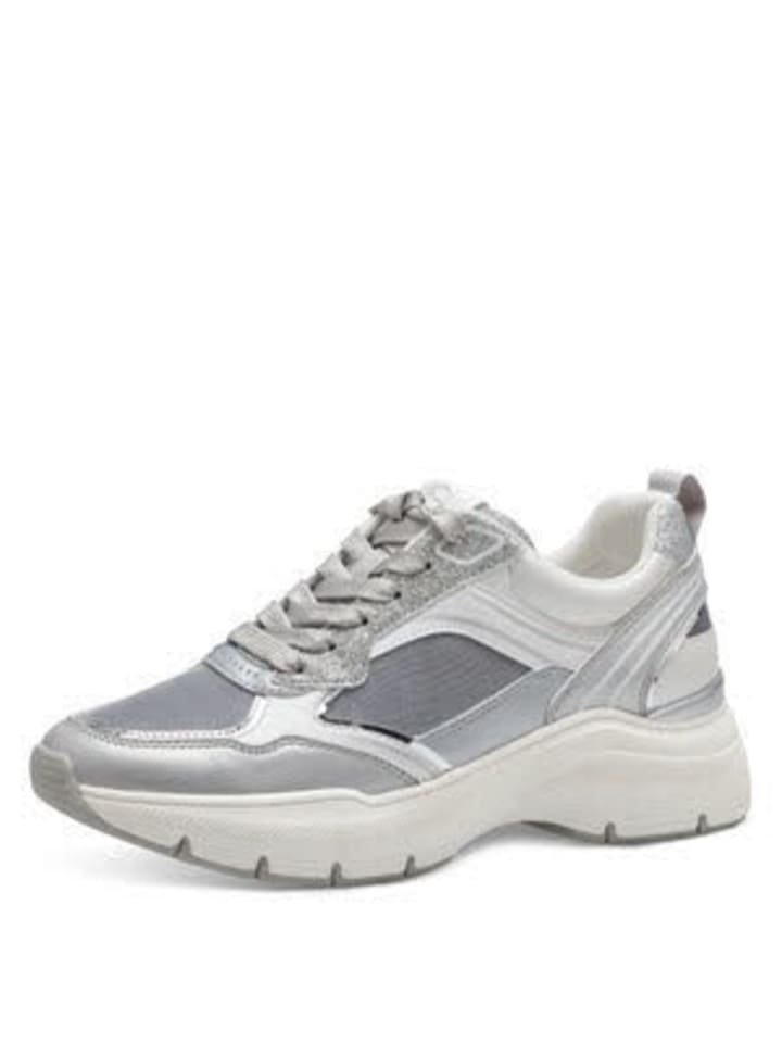 Damen- Schnürschuhe Women Lace-up in Grau