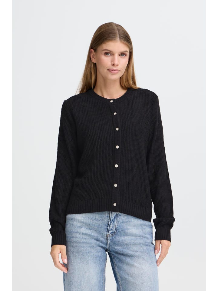 Strickjacke OXMoma in Schwarz