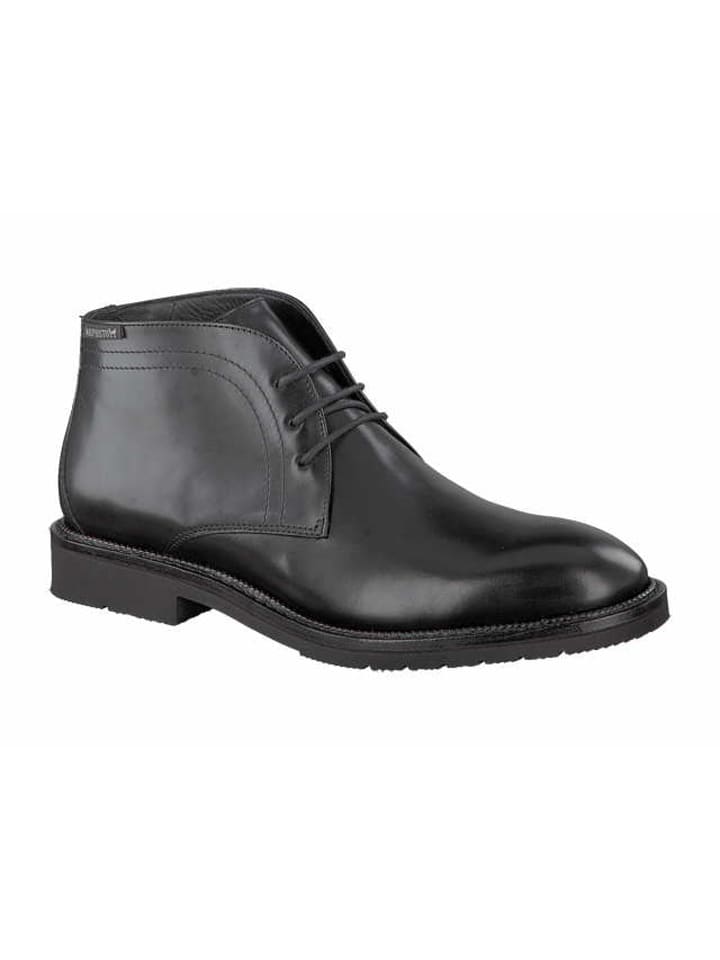 Schnürstiefelette in schwarz