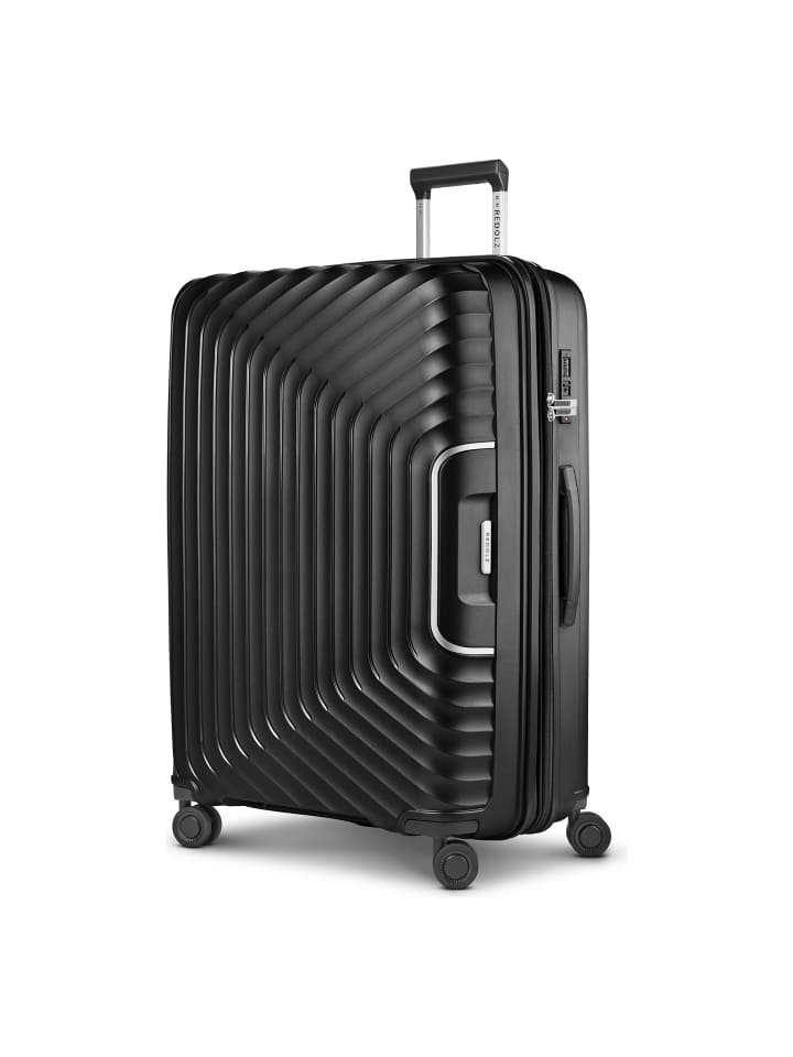 Essentials 01 4 Rollen Trolley L 77 cm mit Dehnfalte black metallic