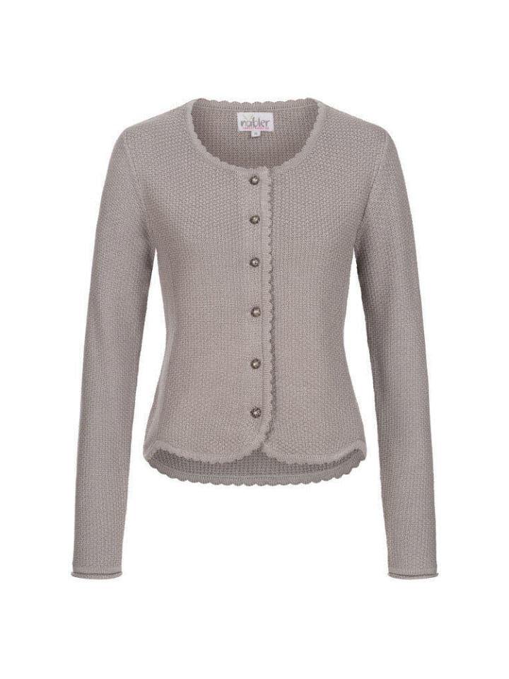 Strickjacke Langarm Yvonne in Silber