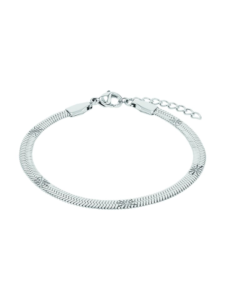 Armband Edelstahl, IP silber in Silber