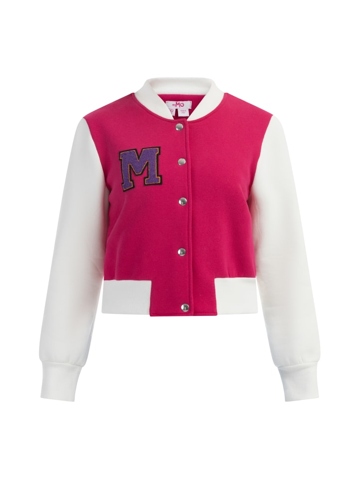 Damen Collegejacke in Dunkelpink