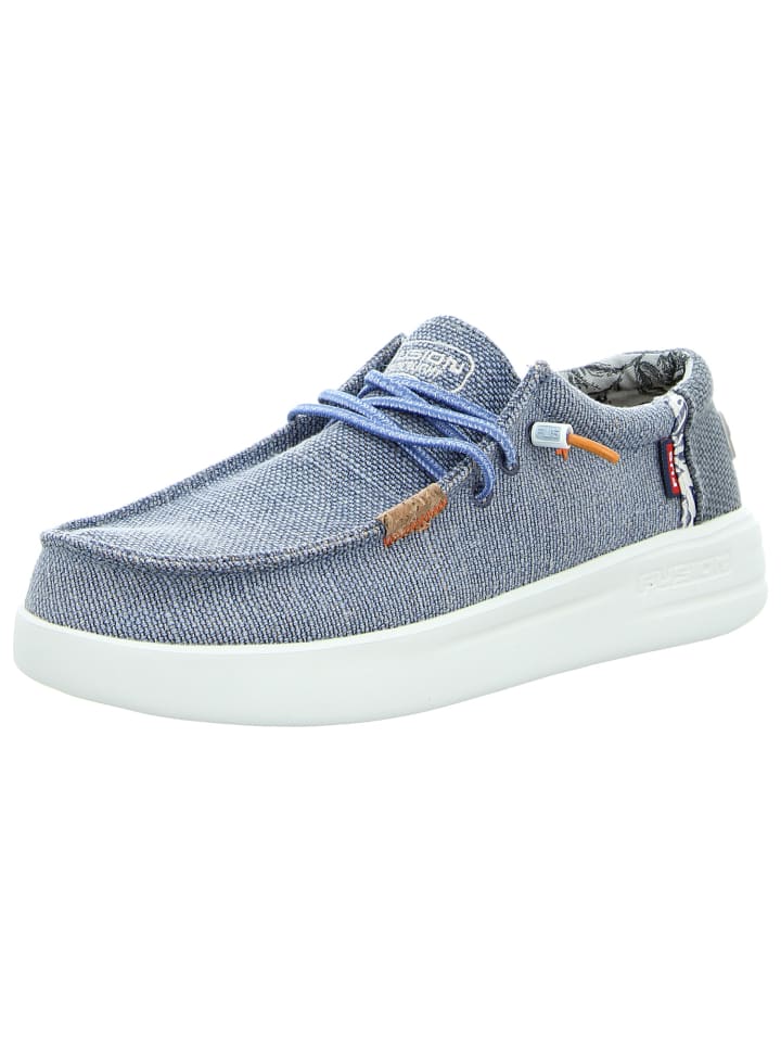 Schnürschuhe in blau