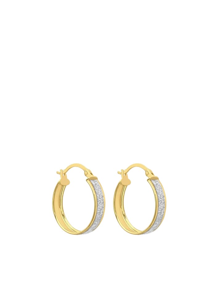375 Gold Ohrringe Rund