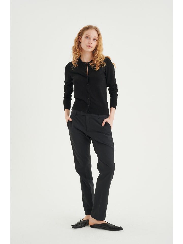 Pants Suiting Kinsa Gerade Passform in Black