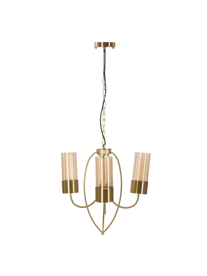 Goldener Metall-Kronleuchter cm Ø 60x103